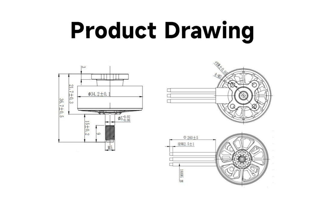 GEPRC SPEEDX2 2809 V1.1 Motor - 1280KV/1450KV