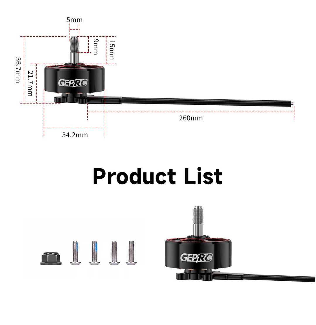 GEPRC SPEEDX2 2809 V1.1 Motor - 1280KV/1450KV