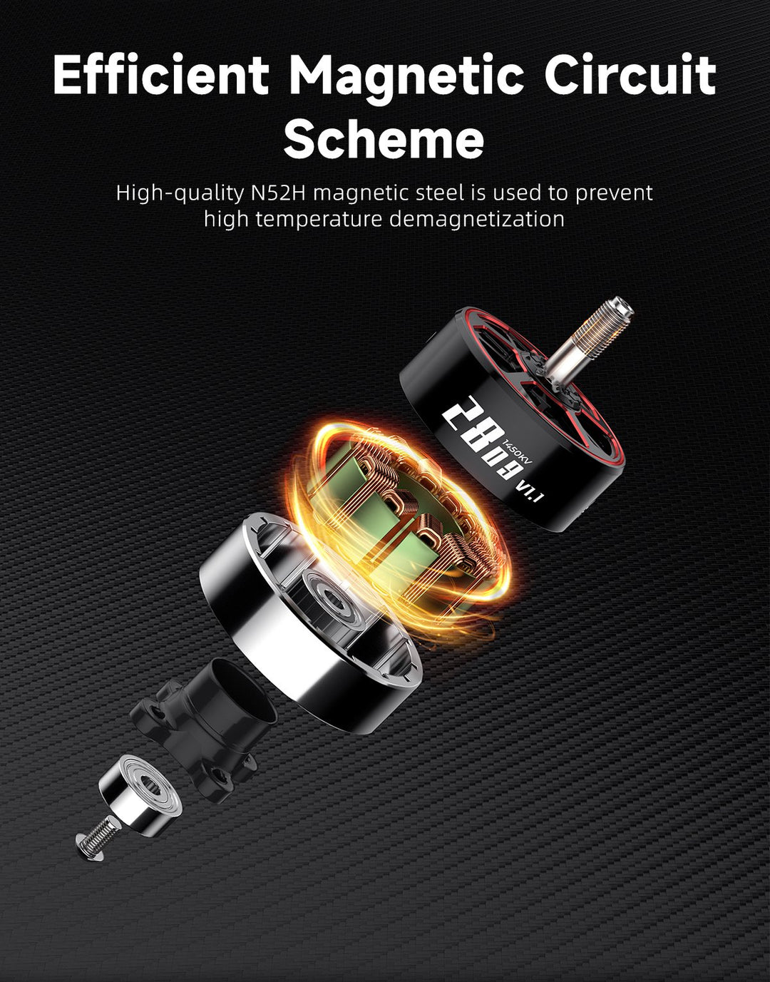 GEPRC SPEEDX2 2809 V1.1 Motor - 1280KV/1450KV