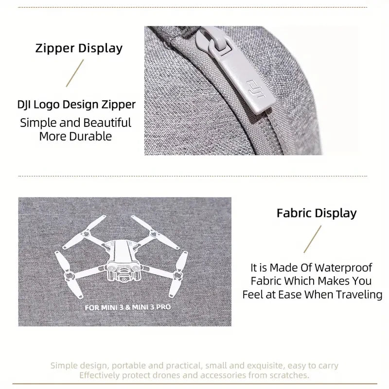 For DJI Mini 3/3 Pro Carrying Case Travel Shoulder Bag Scratch-Resistant Mini 3/3 Pro Handbag Drone Accessories Bag