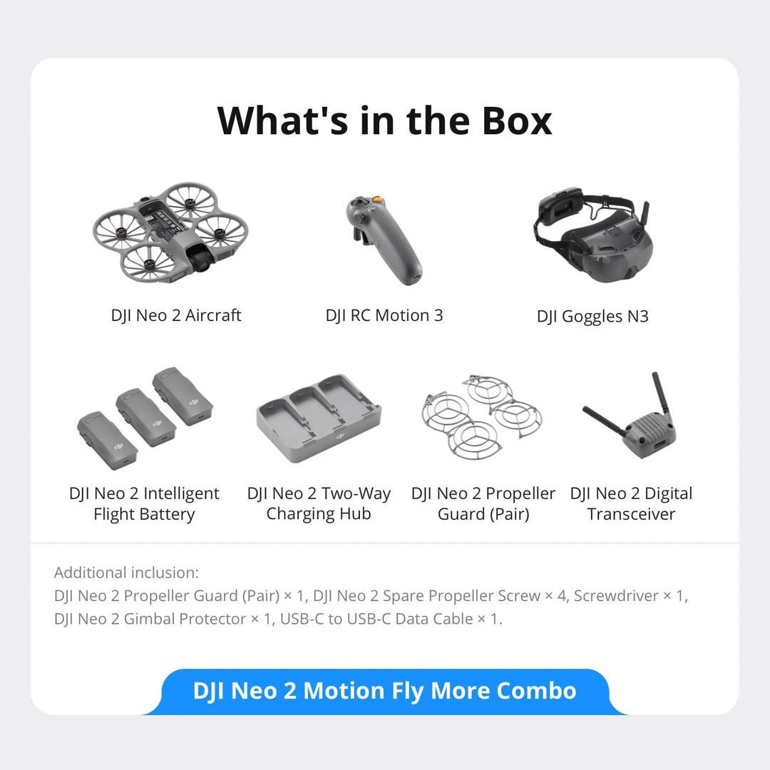 DJI Neo 2 Motion Fly More Combo | Goggles N3 & Motion 3