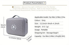 For DJI Mini 3/3 Pro Carrying Case Travel Shoulder Bag Scratch-Resistant Mini 3/3 Pro Handbag Drone Accessories Bag