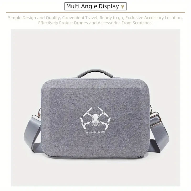 For DJI Mini 3/3 Pro Carrying Case Travel Shoulder Bag Scratch-Resistant Mini 3/3 Pro Handbag Drone Accessories Bag