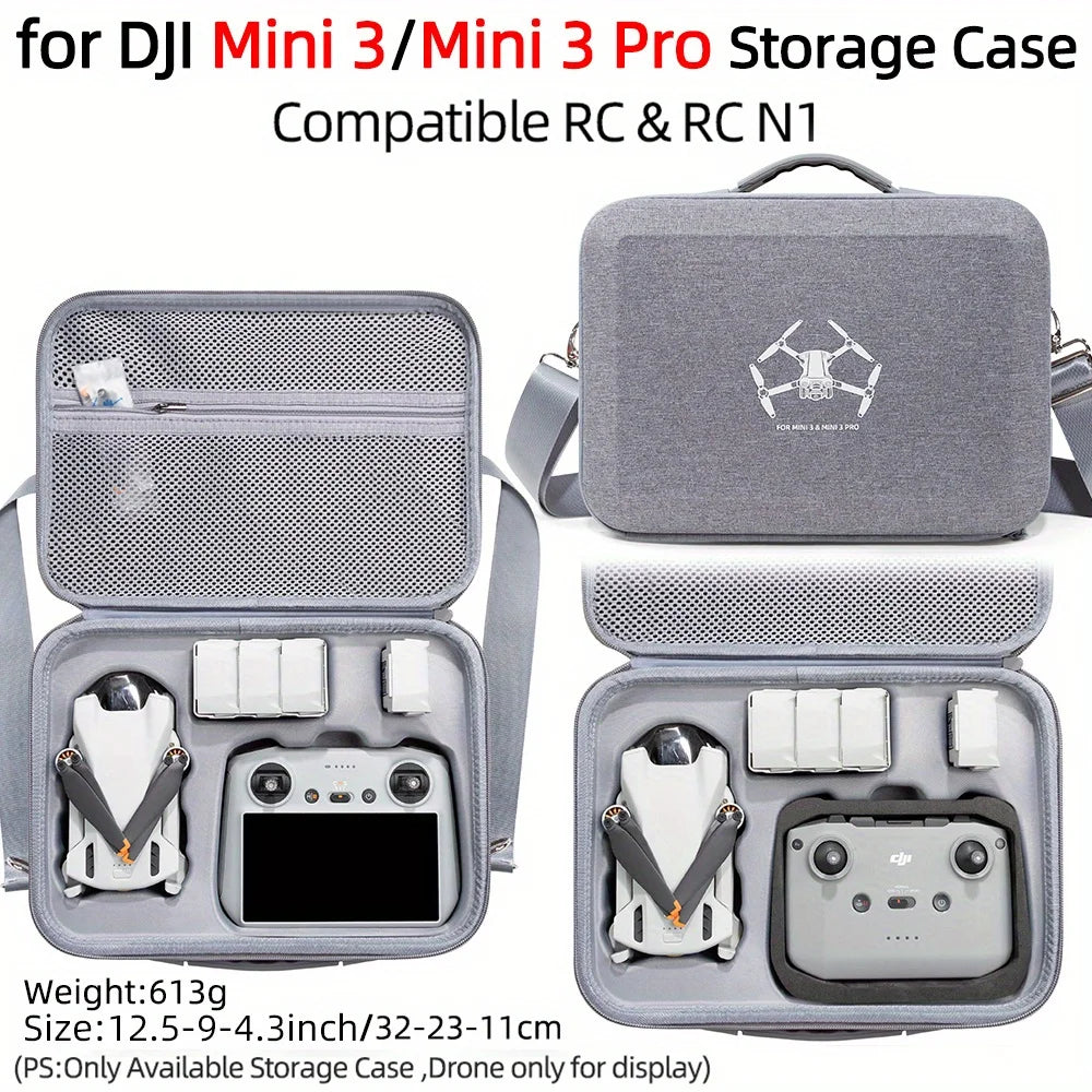 For DJI Mini 3/3 Pro Carrying Case Travel Shoulder Bag Scratch-Resistant Mini 3/3 Pro Handbag Drone Accessories Bag