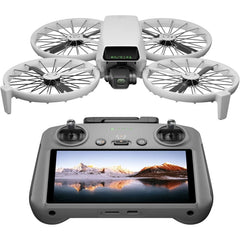 DJI Flip Camera Drone with RC 2 — 4K 60FPS HDR, 1/1.7" CMOS, 3-Axis Gimbal, Under 249g, 31-Min Flight, 13km, Subject Tracking, Carbon Fiber Guards