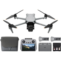 DJI Air 3S Fly More Combo with RC 2 — Dual Camera, 4K/60fps HDR, 3 Batteries, 45-Minute Flight Time