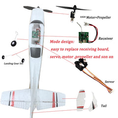 【C0】WLtoys 2.4G F949 LCD Version RC Airplane Cessna 182 3D6G 3Ch Fixed Wing Plane Outdoor Drone RTF With Gyroscope And Night