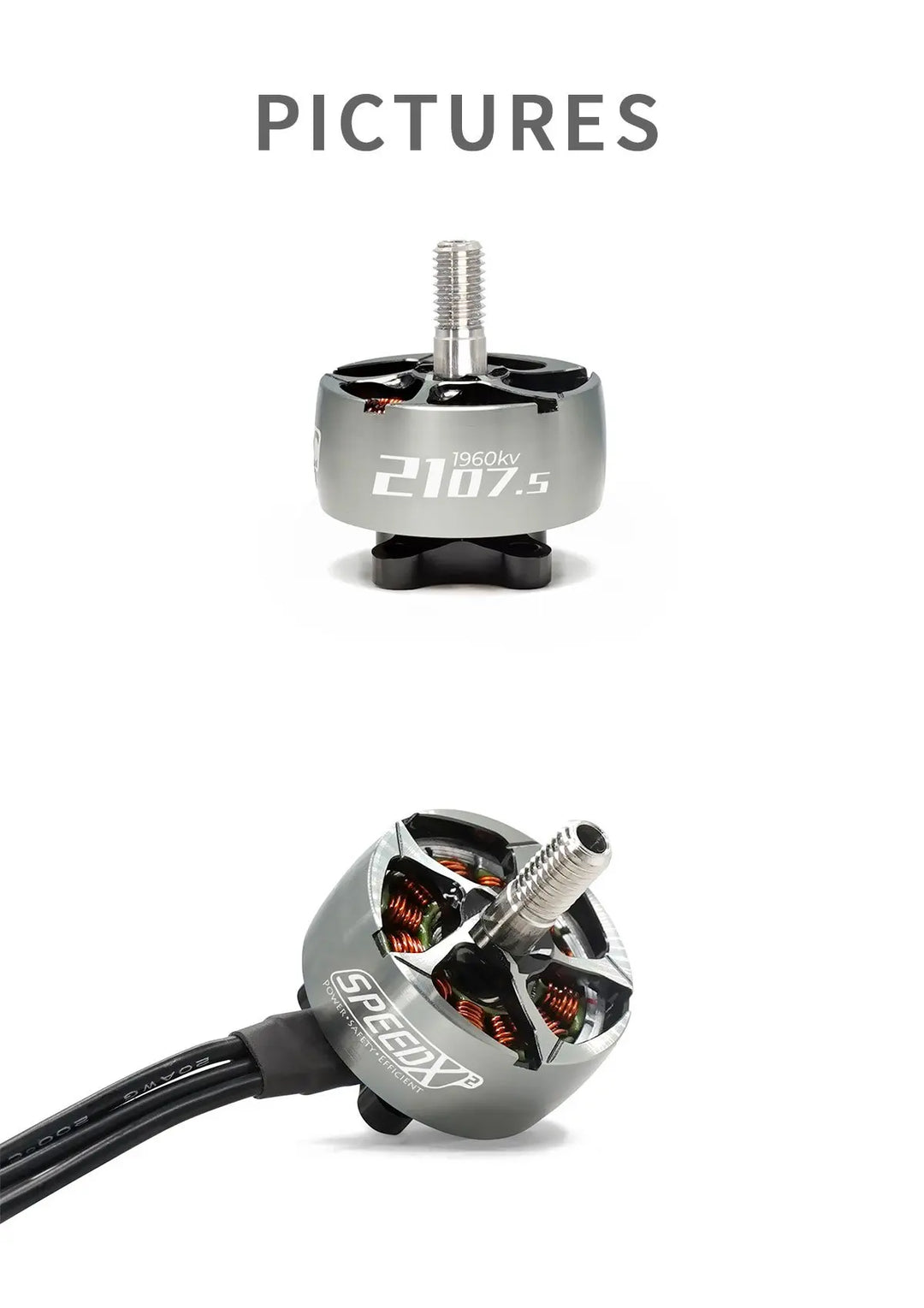 GEPRC SPEEDX2 2107.5 1960KV/2450KV Motor Suitable For DIY RC FPV Quadcopter Freestyle Racing Drone Accessories Replacement Parts - Thedroneflight