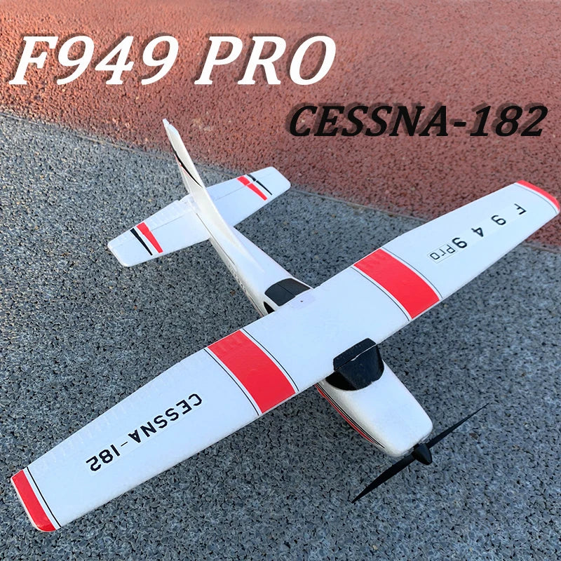 【C0】WLtoys 2.4G F949 LCD Version RC Airplane Cessna 182 3D6G 3Ch Fixed Wing Plane Outdoor Drone RTF With Gyroscope And Night - Thedroneflight