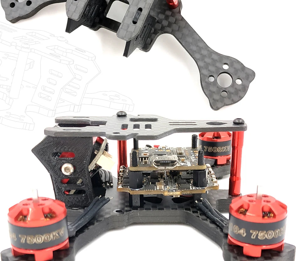 AlfaRC Quark96 2" FPV Racing Frame Kit - Micro Quadcopter