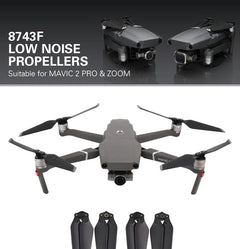DJI Mavic 2 Pro/Zoom Low-Noise Propellers - 8743 Quick-Release Folding Blades (4 Pairs)