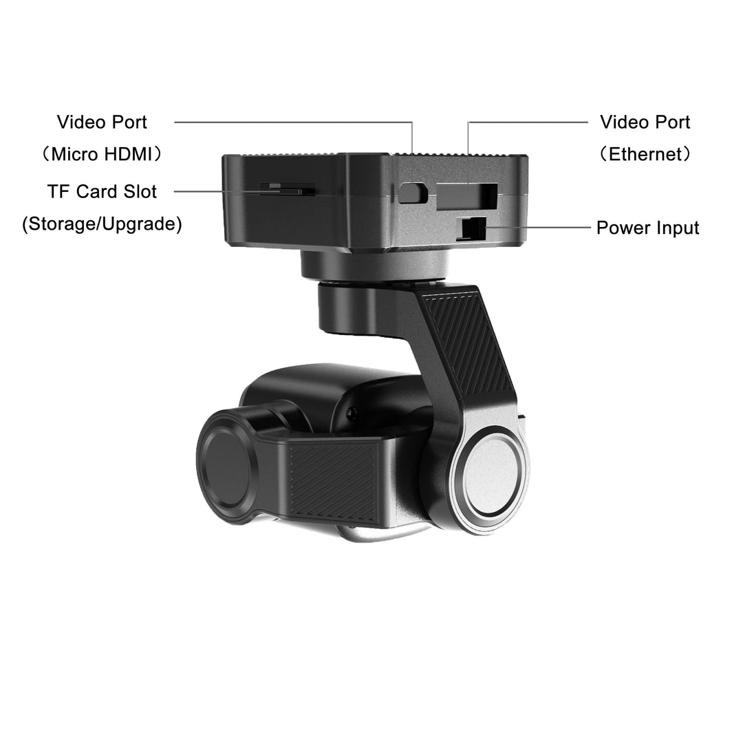 SIYI A8 Mini 4K Gimbal Camera 8MP Ultra HD 6X Digital Zoom Gimbal Camera with 1/1.7" Sony Sensor Lightweight 95g 55x55x70mm