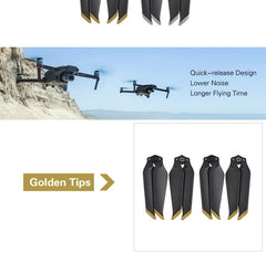 DJI Mavic 2 Pro/Zoom Low-Noise Propellers - 8743 Quick-Release Folding Blades (4 Pairs)