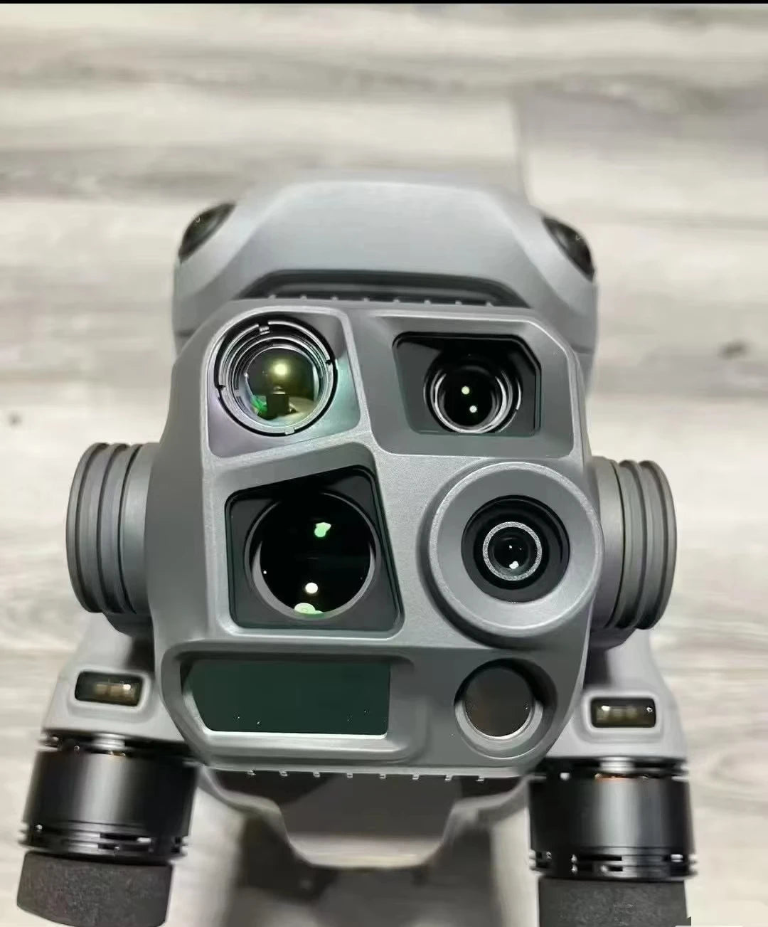 Close-up of the DJI Matrice 4T multi-camera assembly