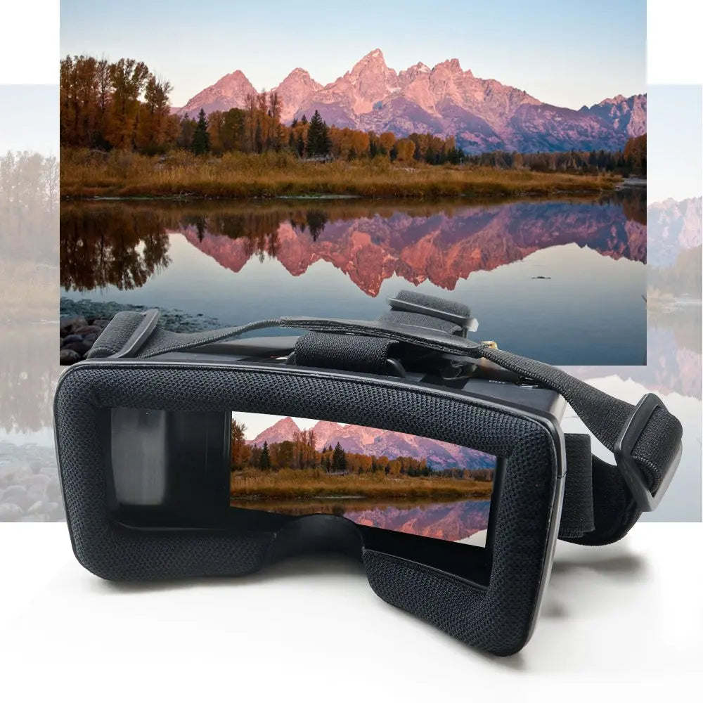 VR009 5.8G 40CH Auto-Searching Double Antennas mini FPV Goggles 3.0 Inch Built-in Battery for RC Drone Beginner - Thedroneflight