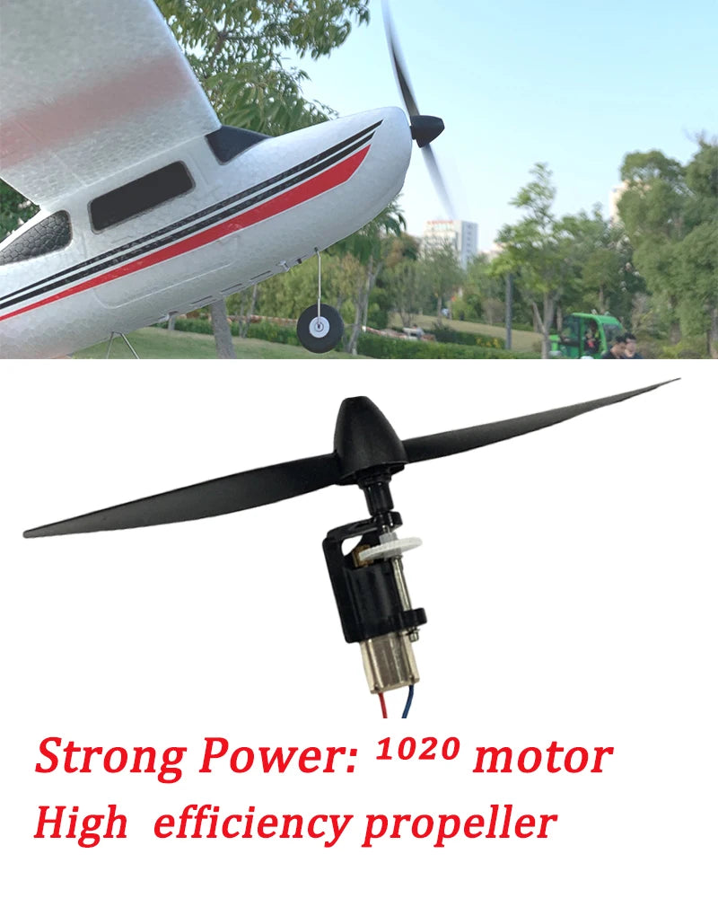 【C0】WLtoys 2.4G F949 LCD Version RC Airplane Cessna 182 3D6G 3Ch Fixed Wing Plane Outdoor Drone RTF With Gyroscope And Night - Thedroneflight