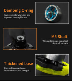 GEPRC SPEEDX2 2107.5 1960KV/2450KV Motor Suitable For DIY RC FPV Quadcopter Freestyle Racing Drone Accessories Replacement Parts - Thedroneflight