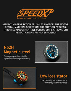 GEPRC SPEEDX2 2107.5 1960KV/2450KV Motor Suitable For DIY RC FPV Quadcopter Freestyle Racing Drone Accessories Replacement Parts - Thedroneflight
