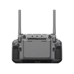 DJI RC Plus controller, rear view showing grips, mounting points and raised antennas