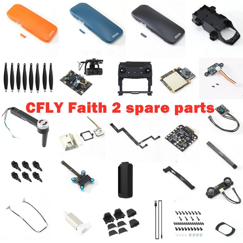 CFLY Faith 2 Faith2 DF808 RC Drone Spare Parts Blade Ppropellers Shell Receiving Board Cable Arm Leg Charger GPS - Thedroneflight