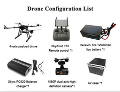 Agricultural Heavy-Lift Cargo UAV — 4-Axis, 8kg Payload, 1280mm Wheelbase, 1080p FHD, 5km Link