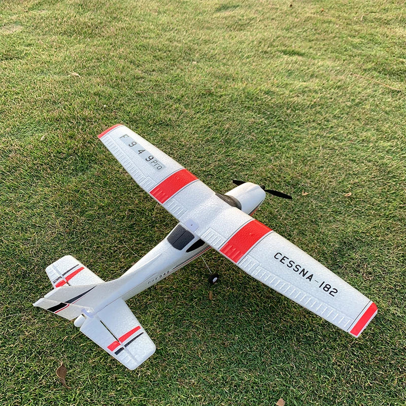 【C0】WLtoys 2.4G F949 LCD Version RC Airplane Cessna 182 3D6G 3Ch Fixed Wing Plane Outdoor Drone RTF With Gyroscope And Night