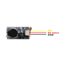 GEPRC Super Buzzer 100dB Lost-Model Alarm — Backup Battery, LED, Betaflight Compatible
