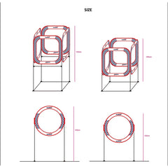 Gemfan FPV Racing Gate 52cm / 78cm / 80cm Single Door & Four-Sided Indoor Outdoor