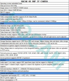 HQCAM 5X 4K 8MP IP Camera — Sony IMX415 Starlight, 5X Motorized Optical Zoom, Auto Focus, WiFi, ONVIF, CamHi App, SD Card Slot