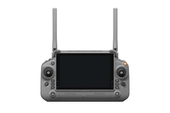 DJI RC Plus controller, straight-on front view with two raised antennas