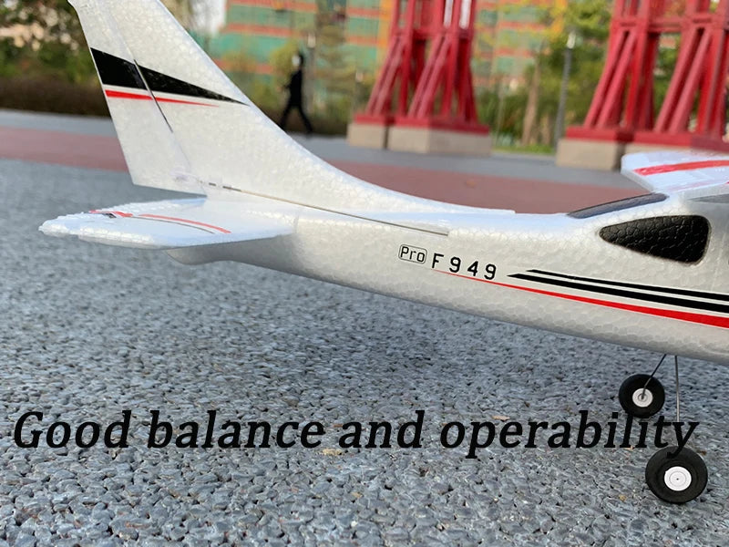 【C0】WLtoys 2.4G F949 LCD Version RC Airplane Cessna 182 3D6G 3Ch Fixed Wing Plane Outdoor Drone RTF With Gyroscope And Night