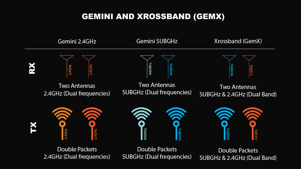 RadioMaster Nomad Dual 1-watt Gemini Xrossband ExpressLRS Module