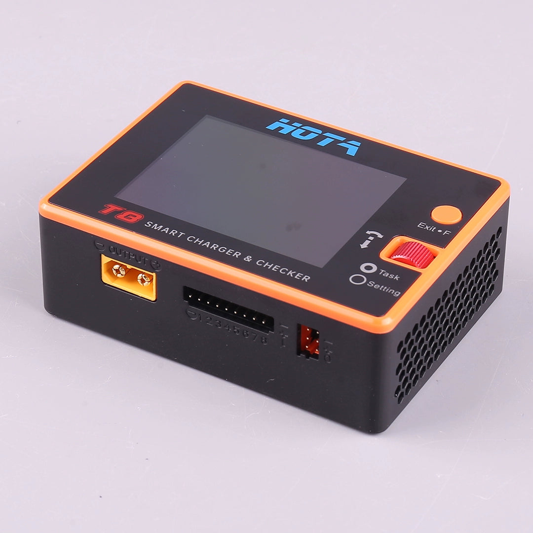 HOTA T8 Smart Balance Charger — 8S LiPo/LiHV/LiFe, 650W, 22A, Magnetic Port, Bilingual Display