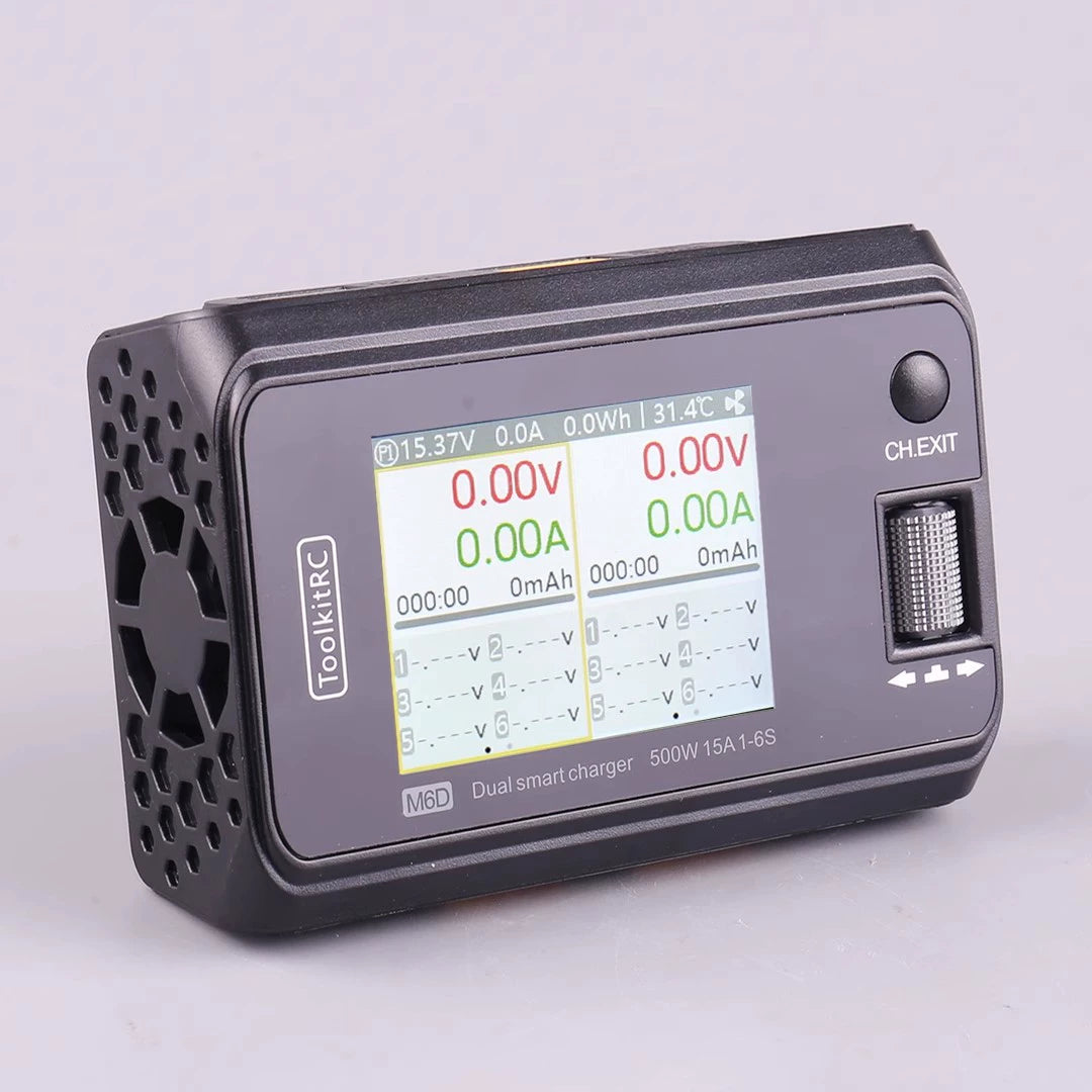 Toolkitrc Hawaii M6d Mojito Version Balance Charger 6S Lithium Battery Dual-Channel 500W Model Aircraft UAV