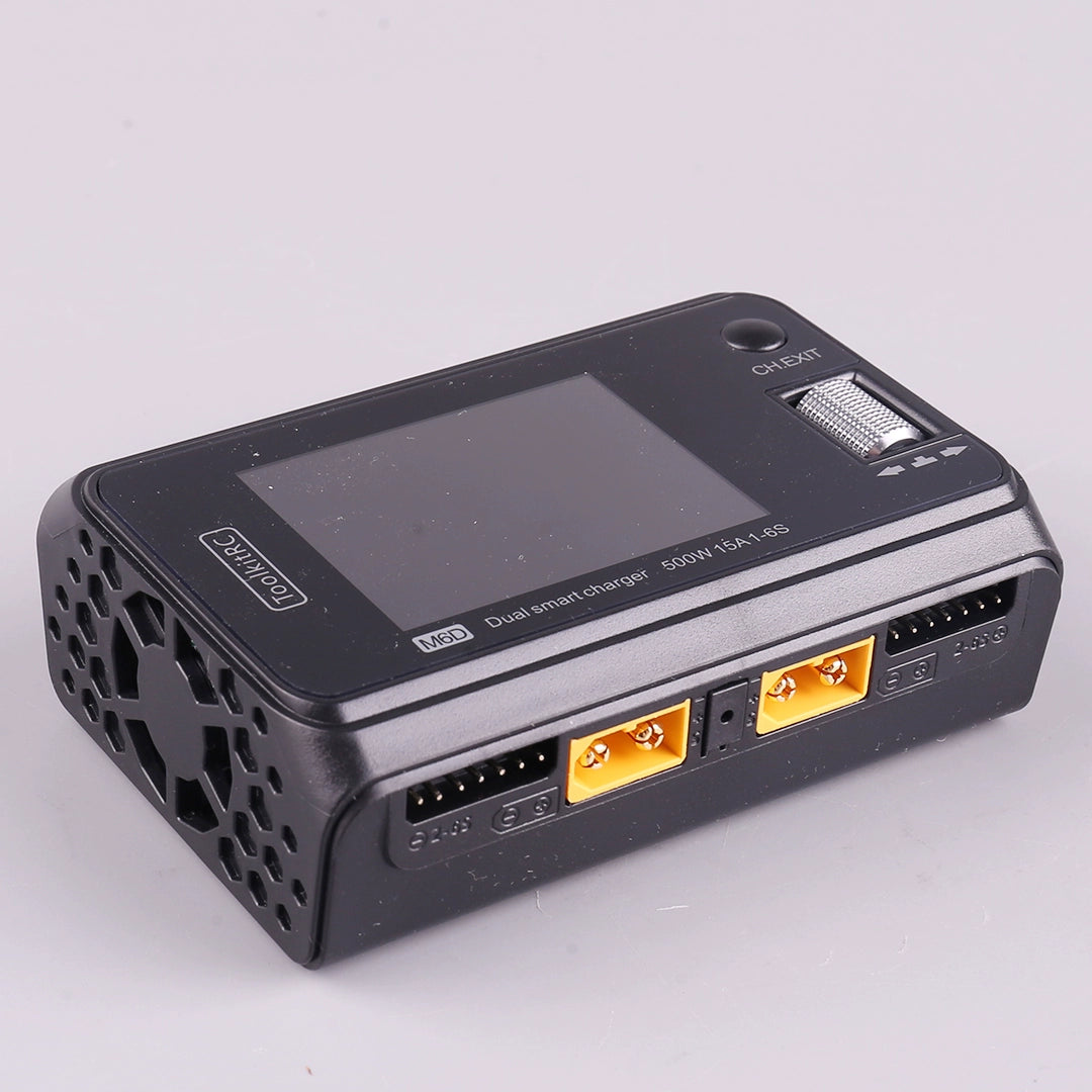 Toolkitrc M6d Summer Special Edition Balance Charger 6S Lithium Battery Dual-Channel 500W Model Aircraft UAV FPV