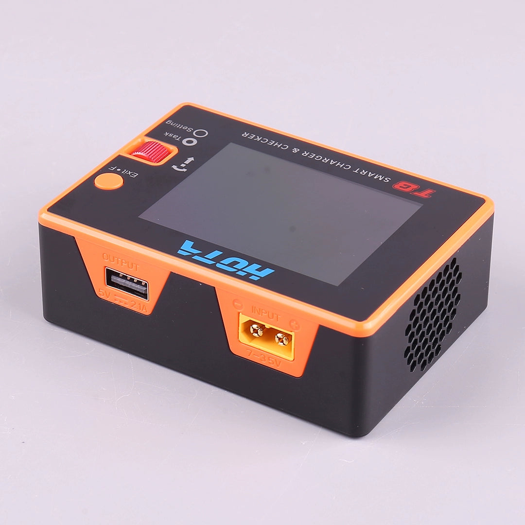 HOTA T8 Smart Balance Charger — 8S LiPo/LiHV/LiFe, 650W, 22A, Magnetic Port, Bilingual Display