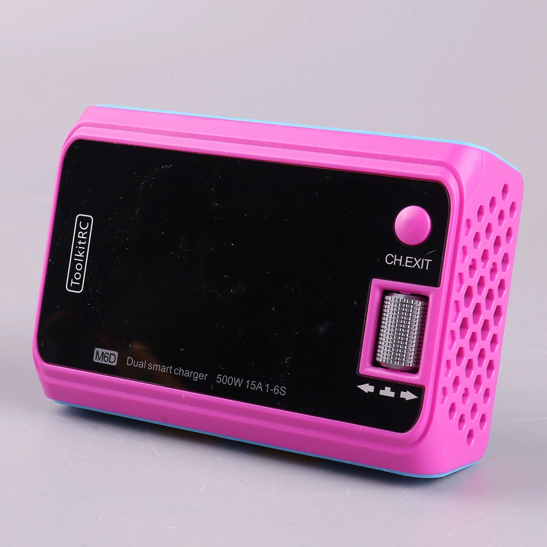 Toolkitrc M6d Summer Special Edition Balance Charger 6S Lithium Battery Dual-Channel 500W Model Aircraft UAV FPV