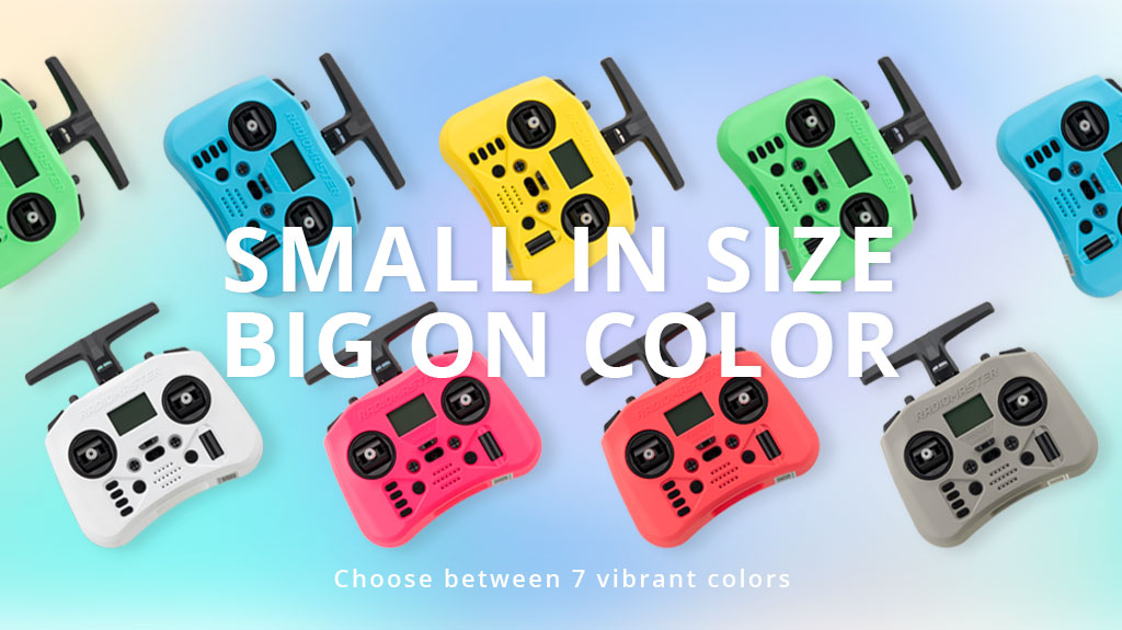 RadioMaster Pocket Crush — ELRS 2.4GHz, Hall Gimbal, EdgeTX, 7 Colors