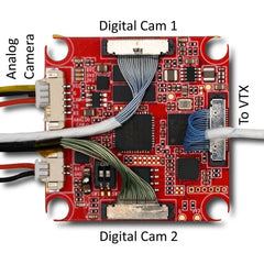 HDZero HDZ3323 Analog Camera Adapter & 3-to-1 Switcher