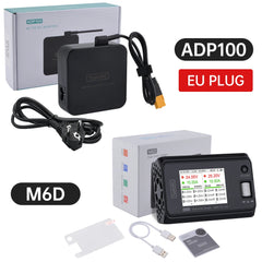 ToolkitRC M6D 500W Dual Channel Smart Charger - 1-6S LiPo Battery Charger with Power Supply