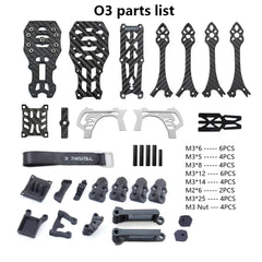 PhiSital Mark5 HD 225mm Carbon Fiber FPV Frame Kit 5inch for Digital O3 air RC Quadcopter FPV Racing Drone BN220 GPS DIY parts
