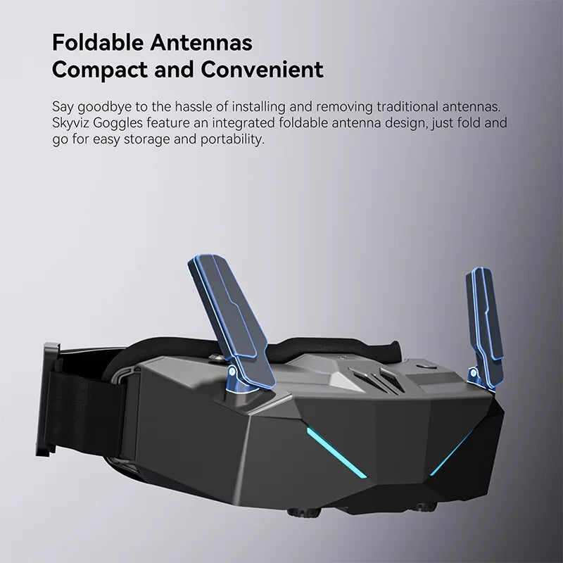 iflight Skyviz FPV goggles built-in fusion receiver/foldable antenna Analog/support third-party HD video receiver