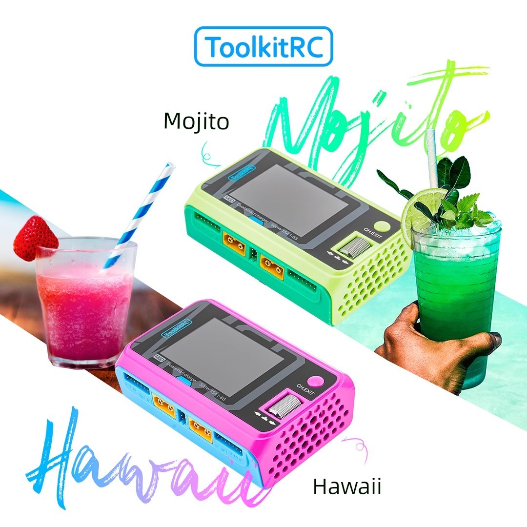 Toolkitrc Hawaii M6d Mojito Version Balance Charger 6S Lithium Battery Dual-Channel 500W Model Aircraft UAV