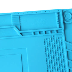 Heat Resistant Soldering Mat - 932°F Silicone Work Mat with Anti-Static & Magnetic Features