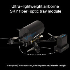 Aoft Technology FPV Fiber Optic Module v4.1 — Waterproof 0.35mm, 1–20KM Sky End, Anti-Interference UAV Video & Data Link