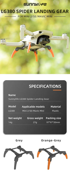 DJI Mini 2 SE Landing Gear - Height Extender Leg Protector for Mavic Mini