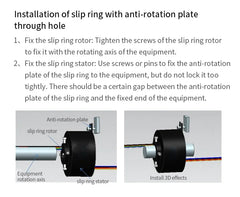 Rotating conductive slip ring inner diameter 25.4 hollow circuit slip ring circuit conductive ring