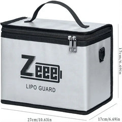 Zeee LiPo Safety Bag 10 Cells - Fireproof Battery Storage Charging Pouch Large Capacity