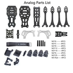 PhiSital Mark5 HD 225mm Carbon Fiber FPV Frame Kit 5inch for Digital O3 air RC Quadcopter FPV Racing Drone BN220 GPS DIY parts