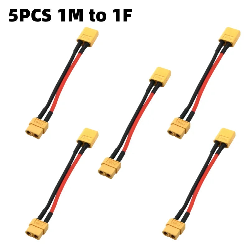 XT60 Battery Connector Y Splitter - 14AWG Parallel Cable 60A